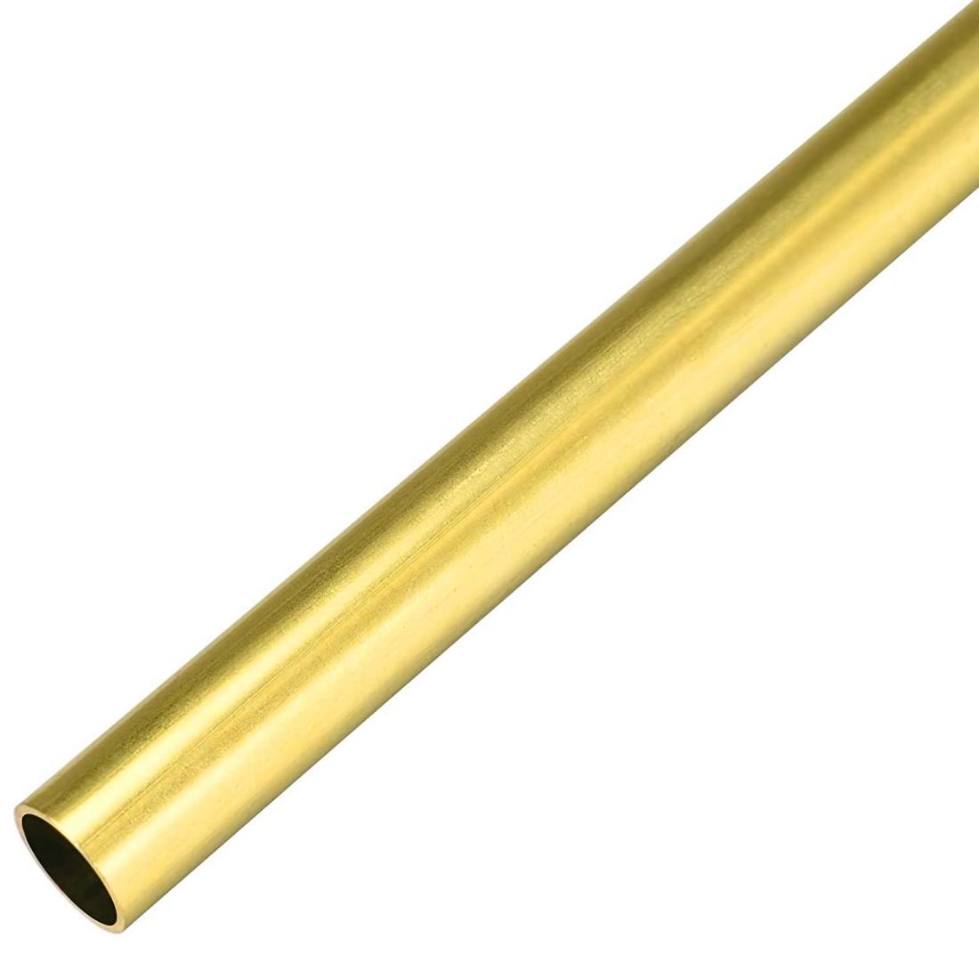 1本入 真鍮丸管 300mm長さ 外径11mm 壁厚さ0.5mm シームレスストレートパイプチューブ 真鍮 丸パイプ 1..