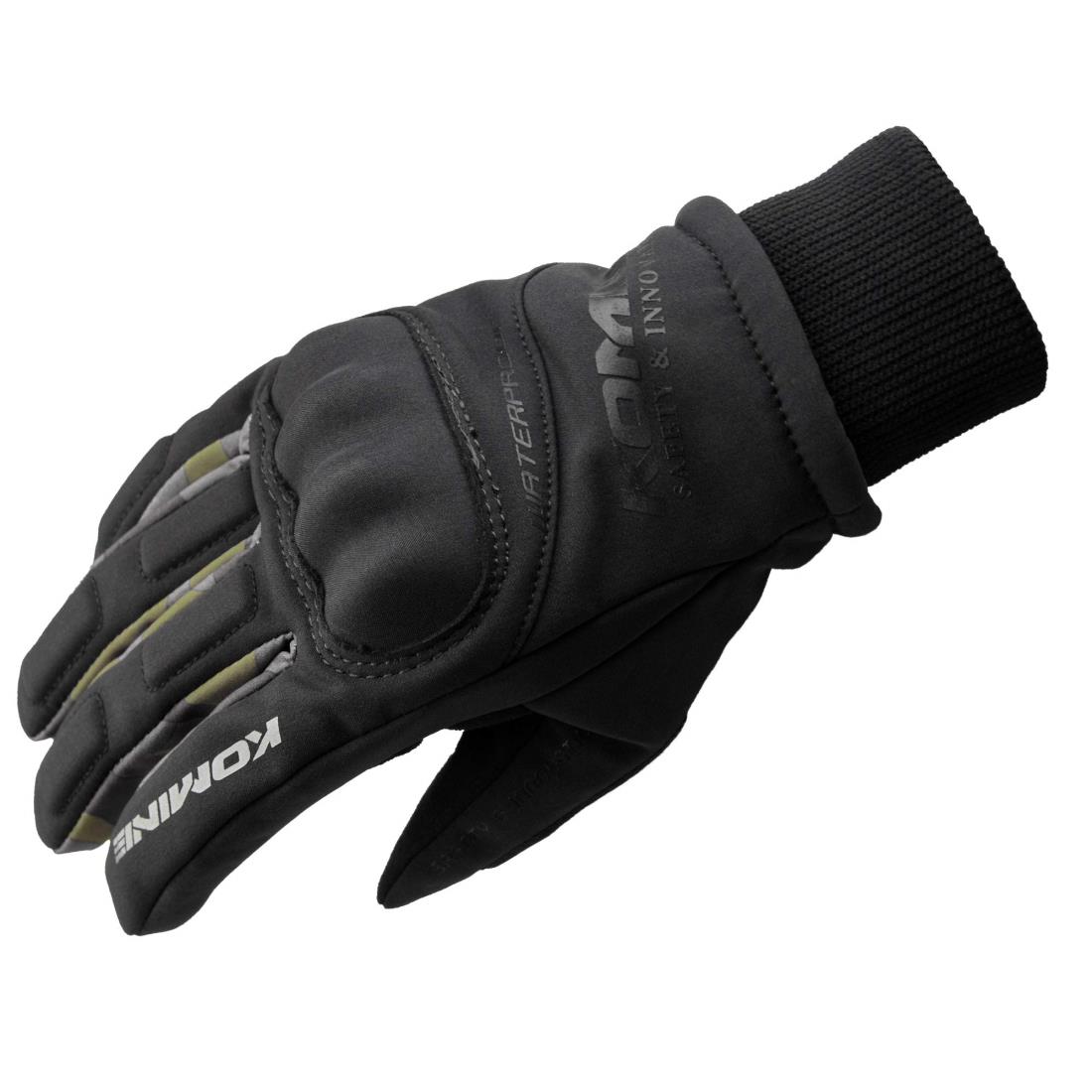 コミネ(KOMINE) バイク用 WPプロテクトウインターグローブ-キトラ ブラック/ウッドカモ L GK-816 1080 春秋冬向け 防水 プロテクター