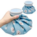 GOKEI アイスバッグ 氷のう 氷嚢 【S+Mセット】 アイシングバッグ 大口径 冷温両用 水漏れ防止 アイス バッグ スポーツ 手首用 肘用 膝用 関節 夏の暑さ対策グッズ いぬ・ブルー(4)