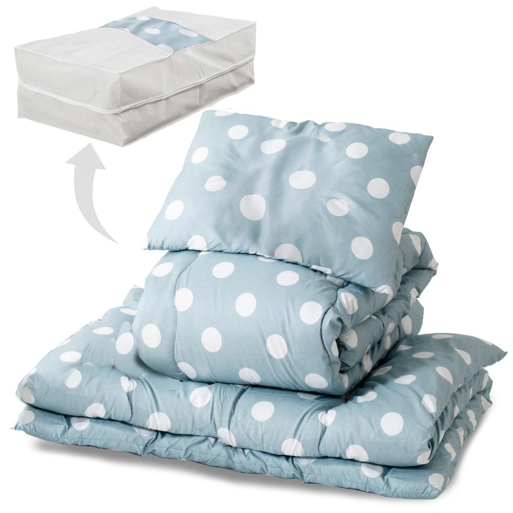 アイリスプラザ すぐ使える＆洗える布団4点セット シングル 抗菌防臭 すっきり収納ケース付き しっとり..