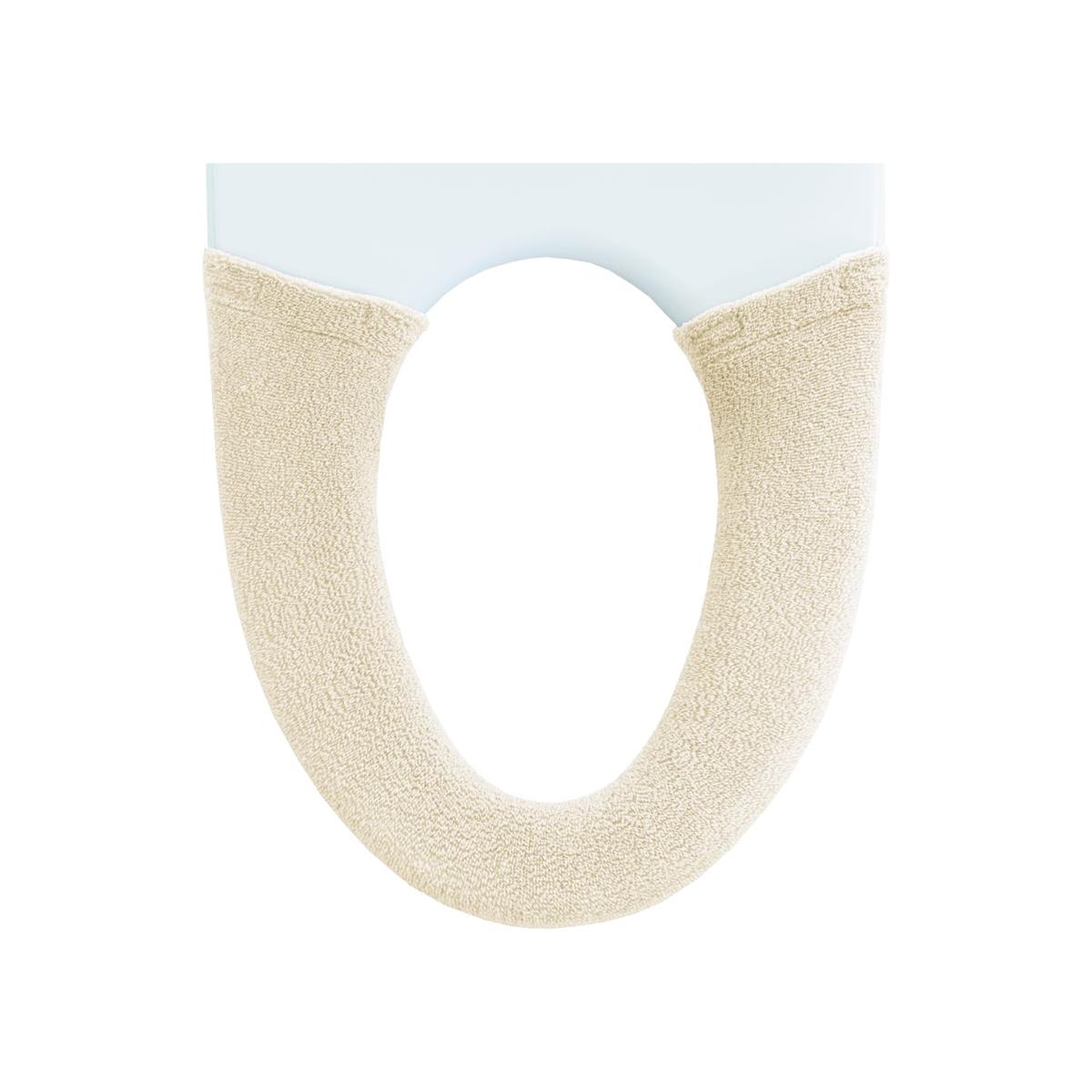 オカ(OKA) コクーン トイレ便座カバー 洗浄・暖房型専用タイプ ベージュ (洗浄 暖房 洗える ニット あたたかい クッション やわらか)