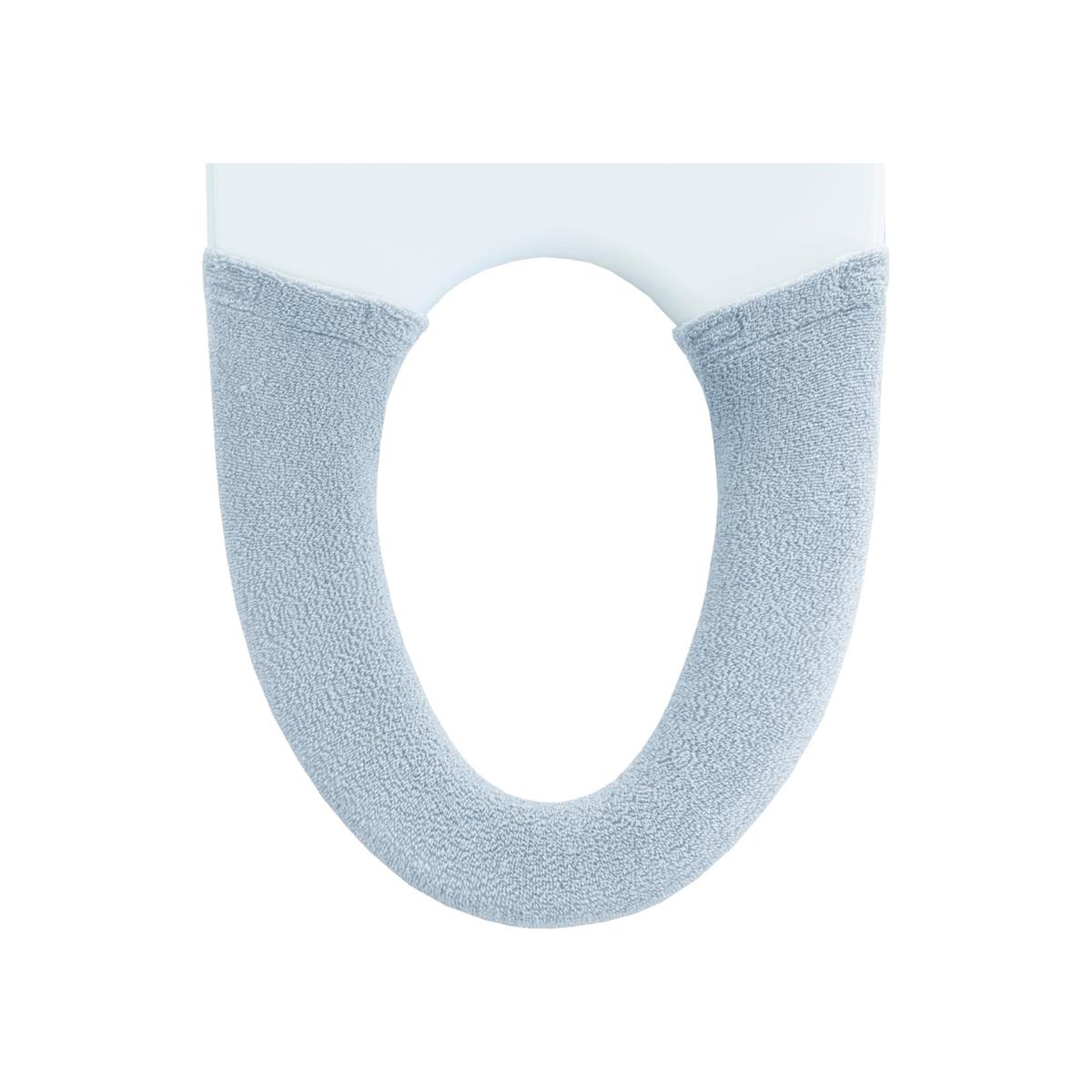 オカ(OKA) コクーン トイレ便座カバー 洗浄・暖房型専用タイプ ブルー (洗浄 暖房 洗える ニット あたたかい クッション やわらか)