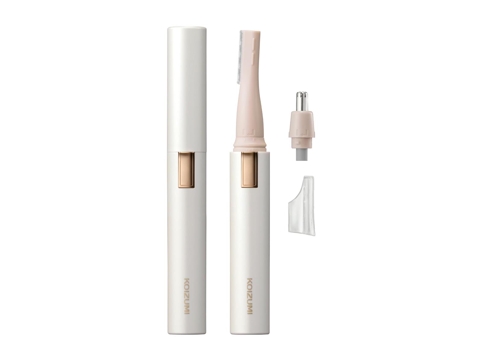 コイズミ フェイスシェーバー＆ノーズケア 乾電池式 ホワイト KLC-0860/W