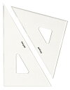 ドラパス 三角定規 目盛なし 3mm厚 60cm 13037