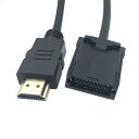 YFFSFDC カーナビ用 HDMI変換Eタイプデータケーブル - トヨタ ホンダ(ギャザズ) 三菱 日産 ダイハツ純正ナビなどに対応 NSZT-Y68T NSZN-Z68T NSZT-Y64T NSZT-ZA4T NSZA-X64T VFEi VXM187 185日産 MM519D-L(W) イクリプスナビ KCU-620HE等にも対応する 1.5M