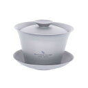 Boundless Voyage チタン 蓋碗 満水200ml ダブルウォール茶碗 耐熱 保温 中国茶器 超軽量 錆びない お家 事務所 旅行用 携帯用茶器 ア...