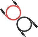 NIICOLO MC4 延長 ケーブル 1m, 2.5mm2ソーラー 延長 ケーブル ソーラーパネル接続用 コネクタ付きソーラー用ケーブル MC4コネクター 太陽光コネクター 2本/1セット|詳細画像