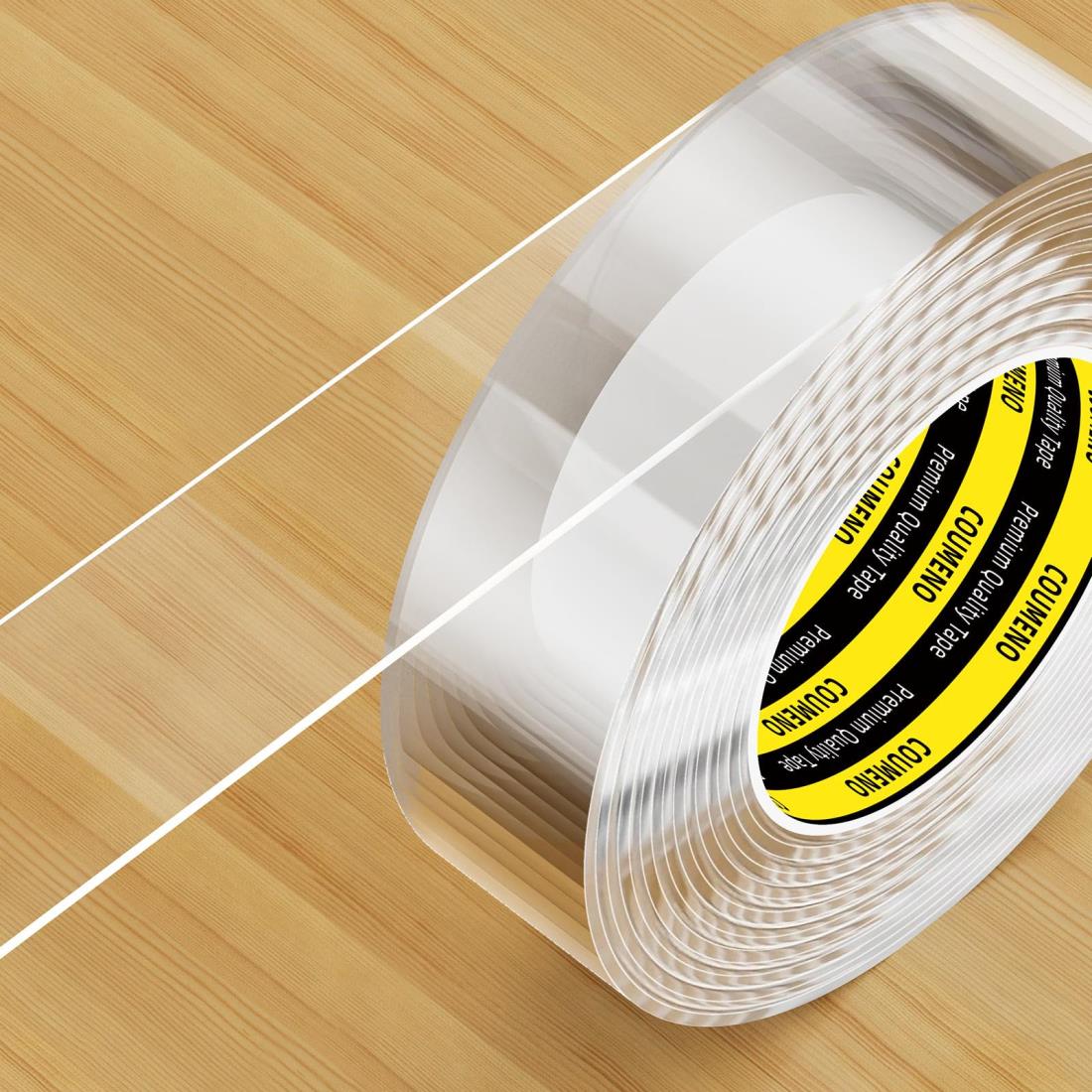 COUMENO 透明コーナー保護、家具コーナー保護対策家具保護テープ家庭用保育園幼稚園教室安全対策,長さ5m、幅20mm、厚さ2mm