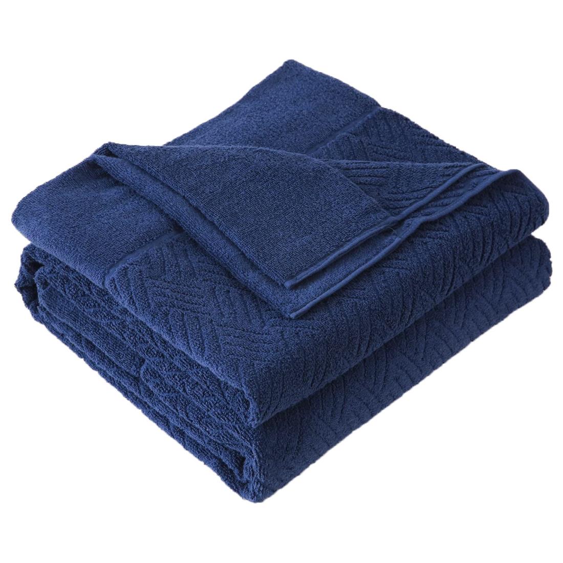 SE タオルケット シングル 夏用 ブランケット 綿100％ 柔らかい ふんわり 吸湿速乾 抗菌防臭 洗える オールシーズン快適 140cmx200cm ネイビー SE Softexly