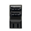 NFHK デュアル SATA 7ピン メス - 7ピン オス 垂直 90 度 角度 アダプター ロープロファイル デスク SSD HDD メインボード マザーボード