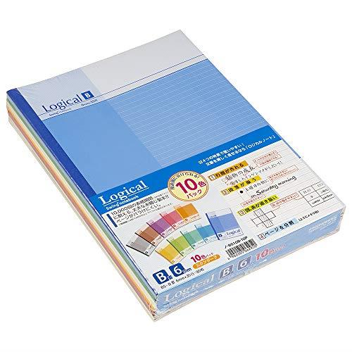 ナカバヤシ ロジカルノート B5 B罫 10冊パック ノ-B510B-10P