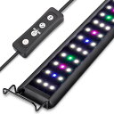 hygger 水槽ライト 3照明モード 6H/8H/12Hタイマー 10段階明るさ調整 水槽用 照明 ledライト アクアリウムライト 防水 ベタ メダカ 金魚 熱帯魚 観賞魚 飼育 水草育成 30-45CMの水槽対応 (11W)