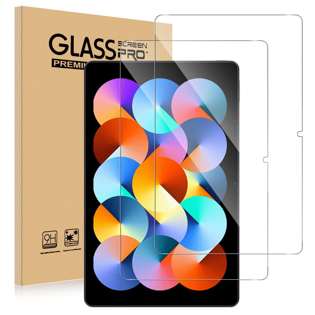 【2枚入り】For Xiaomi Poco Pad/Redmi Pad Pro ガラスフィルム Kluso 旭硝子製 シャオミ Redmi Pad Pro フィルム 高硬度9H 防指紋 耐衝撃 飛散防止 透過率99% 2.5D ラウンドエッジ加工 自動吸着 Xiaomi Poco Pad/Redmi Pad Pro 用 液晶保護フィルム(2枚入)