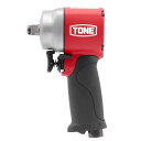 トネ(TONE) エアーインパクトレンチ(ショートタイプ) AI4201 差込角12.7mm(1/2”) レッド 700N・m
