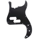 Musiclily Pro 13穴プレシジョンベースピックガード4弦American Precision Bass用、黒3P