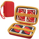 (ケースのみ)ウノ UNO スペシャルルールカード 保護収納ケース レッド ゲームカードを300枚収納可能 ほとんどのゲームカードと互換性があります-Aenll...