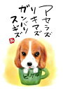 スミレとぉちゃんのメッセージはがき 犬シリーズ | ビーグル 葉書 和製はがき ポストカード メッセージカード 癒し 和み 言葉 絵プチギフト プチプレゼント ...