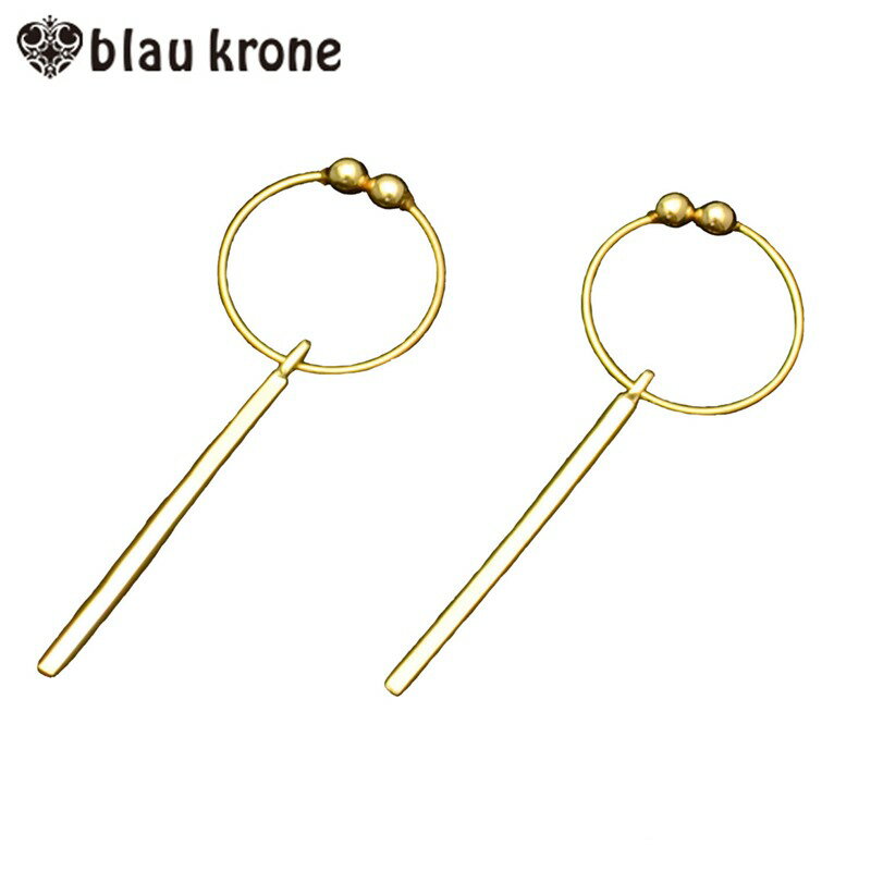 ピアスのようなイヤリング ゴールドスティック フープタイプ [メール便OK]