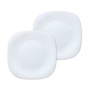 ボルミオリロッコ じょうぶな白いワンプレート パルマ 2枚組 セット 強化ガラス 白い食器 盛皿 お皿 角皿 大皿 ボルミオリ ロッコ メール便不可