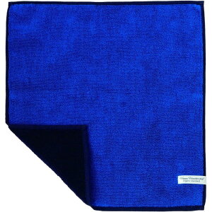 メール便OK ハッピーハンカチ オーガニックスタンダード 世界の絶景シリーズ ブルー/ネイビー 100%オーガニックコットン 今治 日本製 ギフト プチギフト