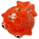 有田焼 排水口カバー 金魚ちゃん 赤金魚 抗菌 置くだけ おしゃれ おもてなし 陶器 酸化チタン 銅 ハイブリッド抗菌加工(3)