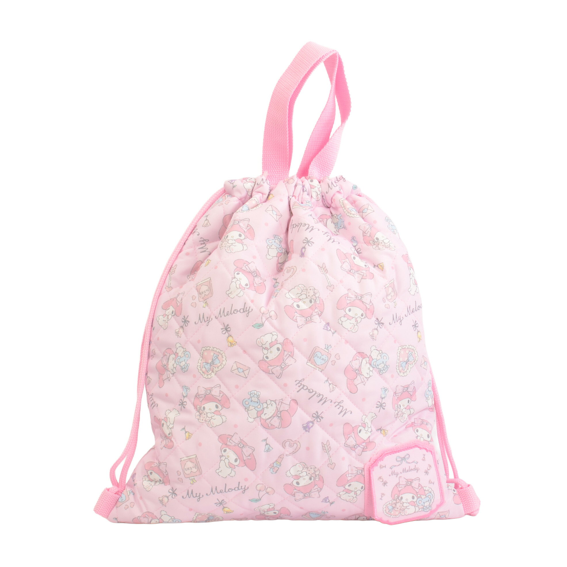 ナップサック 女の子 マイメロディ ピンク キルティング / 通園 通学 習い事 体操着