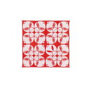 メール便OK ハンカチ MOKUHAN 刺繍 ガーゼパイルタオル うさぎ あわせ アカ 【3864】 インバウンド お土産 日本製 ハンカチ 今治 綿100% 吸水 速乾 25cm レッド 赤 ウサギ