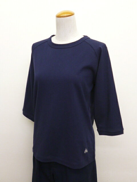 楽天市場】七分袖 tシャツ（カラーネイビー）（トップス