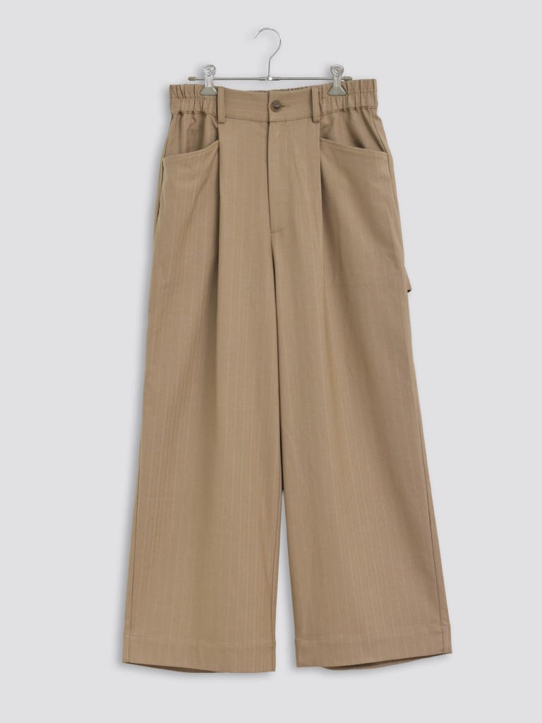 【50％オフ・セール】KELEN ケレン パンツ ペインター デザイン ピン ストライプ スラックス ワイド ストレッチ NOORA ecrustore-10003291 エクル 楽天市場店 サンプル画像3