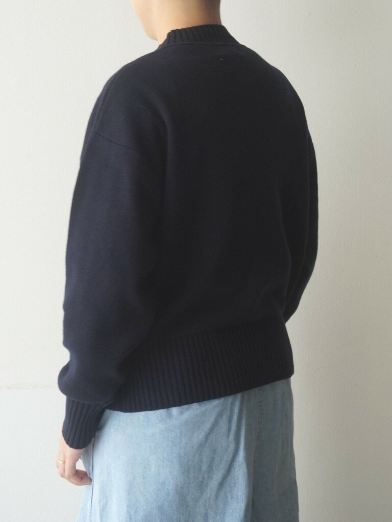 【40％オフ・セール】マオメイド mao made ブルゾン ジャケット カーディガン ニット 前 ファスナー ダブル ジップ 異ゲージ リブ やわらか コットン 綿 100% ライト アウター 2026年春夏物 ecrustore-10003328 エクル 楽天市場店 サンプル画像2