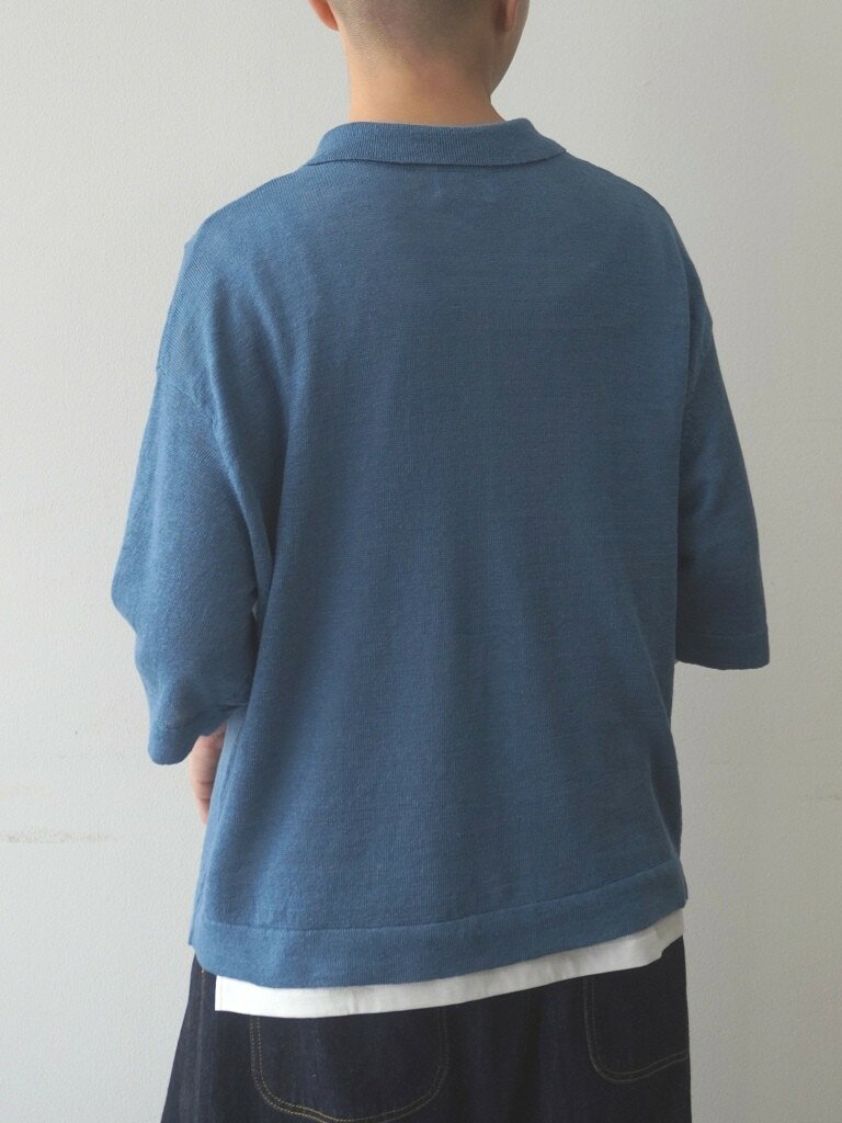 【40％オフ・セール】マオメイド mao made カーディガン 襟 付き ポロ襟 5分袖 ハーフスリーブ 半袖 リネン 麻 100％ UVカット ニット 薄手 レディース 2026年春夏物 ecrustore-10003384 エクル 楽天市場店 サンプル画像2