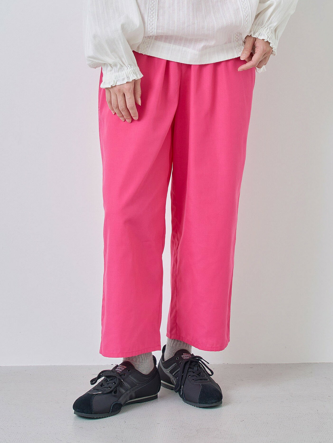 【40％オフ・セール】KELEN ケレン パンツ アンダーパンツ ペチパンツ ペチコート 9分丈 イージー ワイド ポリエステル 綿 コットン ELLE 2026年春夏物 ecrustore-10003306 エクル 楽天市場店 サンプル画像3