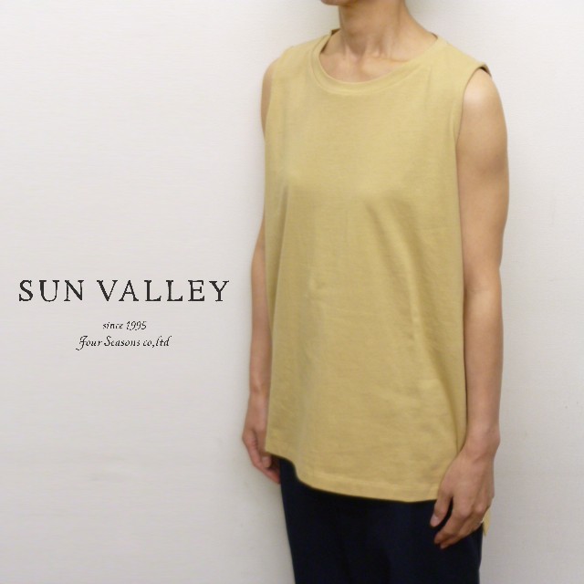 【40％オフ・セール】サンバレー SUNVALLEY タンクトップ カットソー ノースリーブ クルーネック コットン 綿 100% 天竺 レディース 2026年春夏物 ecrustore-10003398 エクル 楽天市場店 パッケージ画像
