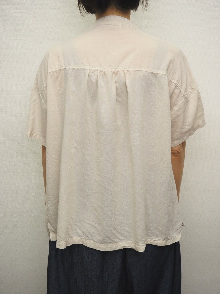 【30％オフ・セール】サンバレー SUNVALLEY シャツ ブラウス スタンドカラー ワイド シルエット 半袖 綿 コットン テンセル 日本製品染め レディース 2026年春夏物 ecrustore-10003400 エクル 楽天市場店 サンプル画像3