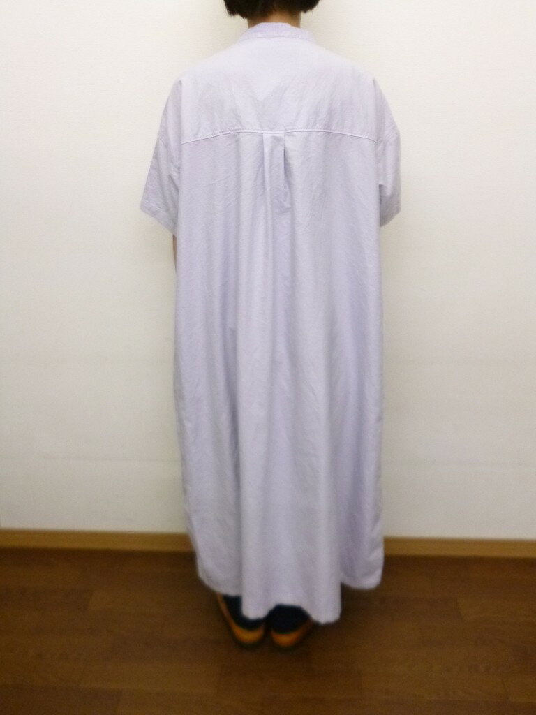 【50％オフ・セール】サンバレー SUNVALLEY ワンピース ロング シャツワンピース シャツワンピ スタンドカラー 半袖 オックス オックスフォード 日本製品染め 綿 100% レディース 2026年春夏物 ecrustore-10003402 エクル 楽天市場店 サンプル画像3