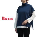 楽天エクル　楽天市場店【40％オフ・セール】 マオメイド mao made ベスト ニット インナーセット タートル ネック フレンチスリーブ ソフト コットン 綿 100％