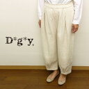 【20%オフ・セール】ディージーワイ D*g*y dgy パンツ ボール サーカス コクーン タック 綿麻 接結