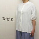 【セール】D*g*y dgy ディージーワイ シャツ ブラウス ドルマン スリーブ スタンドカラー 綿 100% ワッシャー CP