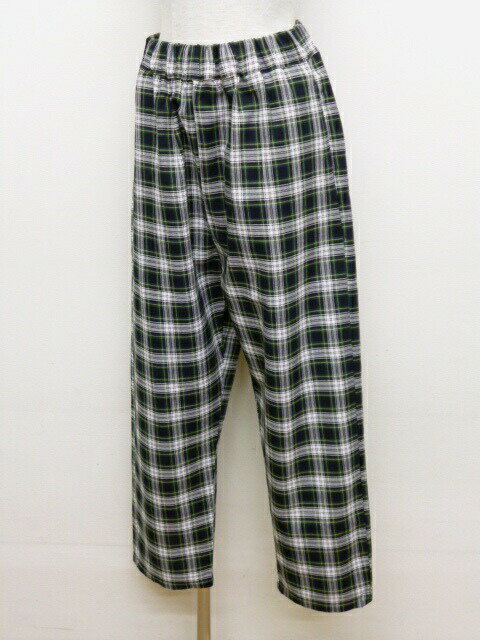 楽天市場】タータンチェック パンツ（カラーグリーン）（レディース