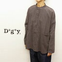 【20%オフ・セール】ディージーワイ D*g*y dgy シャツ ブラウス ジャケット スタンドカラー コーデュロイ 綿 100%