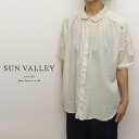 【30%オフ・セール】サンバレー SUNVALLEY シャツ ブラウス パフスリーブ ワイド シルエット ギャザー ボイル 綿 100% 日本製品染め 2025...
