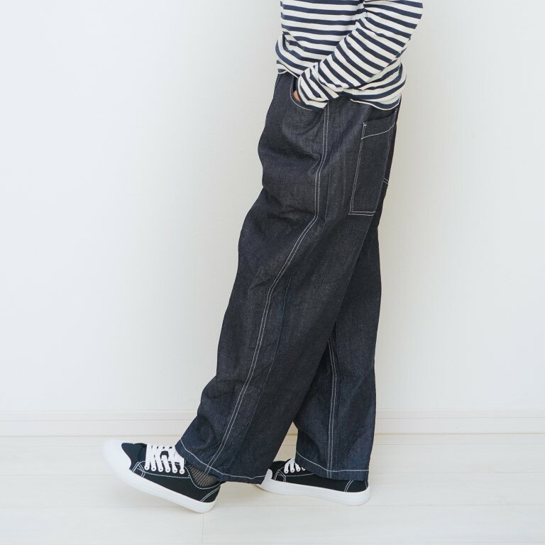 【レビューでプレゼント】NARU ナル デニム パンツ ジーンズ ワイド ストレート イ...