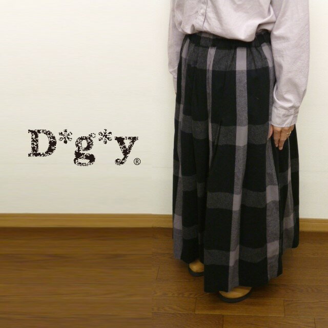 【セール】D g y dgy ディージーワイ パンツ ガウチョパンツ 綿 100 コットン ビエラ ネル チェック レディース