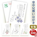 寒中見舞いはがき 印刷【官製はがき(85円切手付き)】【5〜300枚セット】■はがき専門店 寒中はがき 法事 はがき イラスト付 綺麗 丁寧 切手不要 レビュー...
