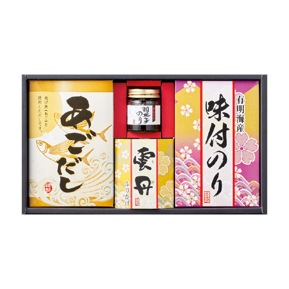 あごだし・ふりかけ詰合せ(AR-BE)[b0][A]＠【出産内祝い 結婚内祝い 快気祝い 新築内祝い 誕生日祝い 法要 香典返し お歳暮 お中元 敬老の日 母の日 父の日】のサムネイル
