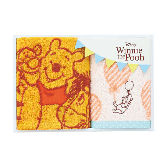 ディズニーくまのプーさん　タオルセット(WR15791-Y)［AF］[d0]△△△@【お中元ギフト 出産内祝い，敬老の日，結婚，快気祝い，引き出物，新築内祝い，快気祝，内祝，法要，香典返し】【楽ギフ_包装選択】【楽ギフ_のし宛書】【楽ギフ_メッセ入力】