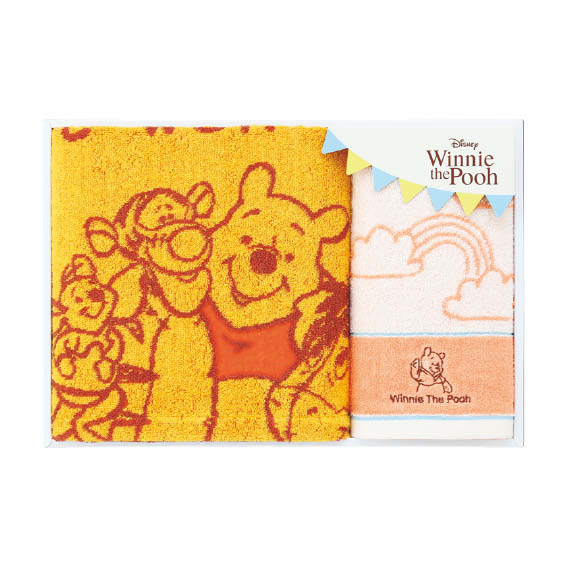 楽天ギフト工房エクセルディズニーくまのプーさん　タオルセット【送料無料】（WR40791-Y）［AF］[d0]△△△@【お中元ギフト 出産内祝い，敬老の日，結婚，快気祝い，引き出物，新築内祝い，快気祝，内祝，法要，香典返し】【楽ギフ_包装選択】【楽ギフ_のし宛書】【楽ギフ_メッセ入力】