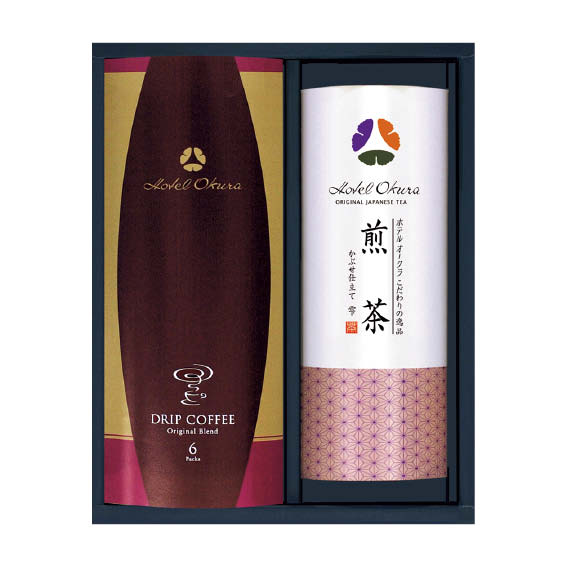 ホテルオークラ 煎茶・コーヒー 詰合せ(OTC-CR)[d5][A]△△△＠【父の日ギフト 出産内祝い 結婚内祝い 快気祝い 新築内祝い 誕生日祝い 法要 香典返し お歳暮 お中元 敬老の日 母の日】