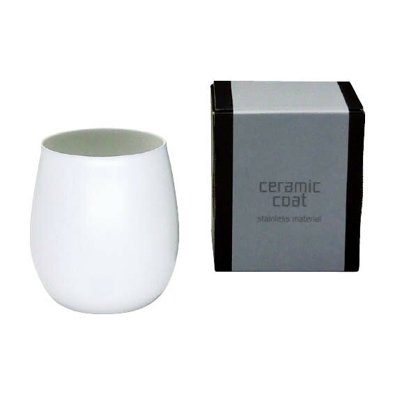 セラミックコート 真空二層カップ ホワイト（CC-3053AT）[c0][A]△△△＠【プレゼント 出産内祝い 結婚内祝い 快気祝い 新築内祝い 誕生日祝い 法要 香典返し お歳暮 お中元 敬老の日 母の日】