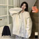 ニットカーディガン オーバーサイズ 冬 冬服 秋服 黒 白 トップス セーター ライトニット アウター 羽織り 長袖 大きいめ 体型カバー